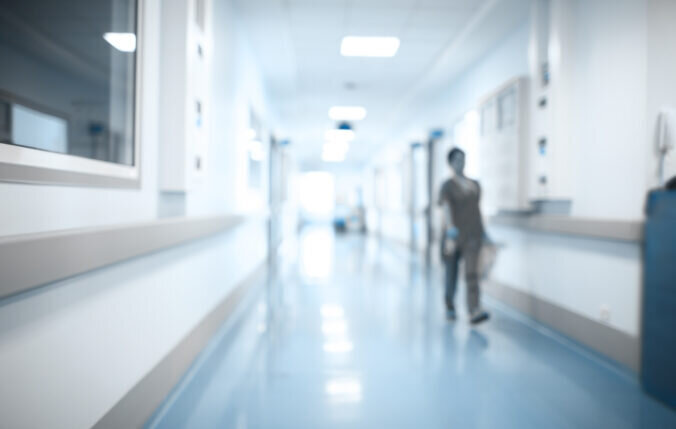 A hospital corridor