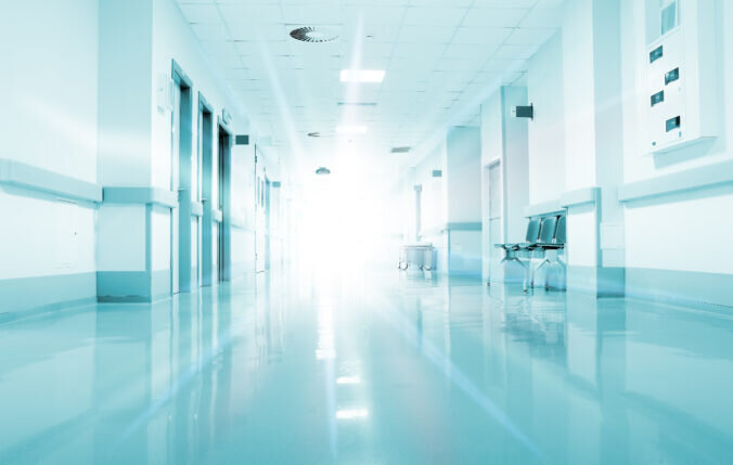 Photo of a hospital corridor