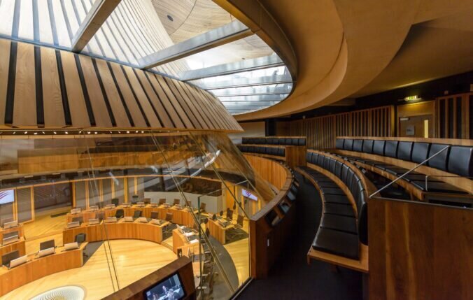 The Senedd building