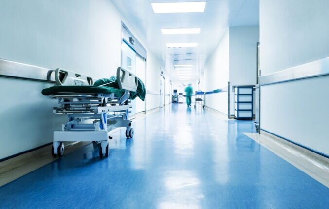 Photo of a hospital corridor