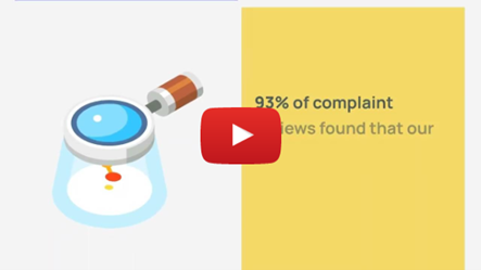 Screenshot of a video for the annual report
